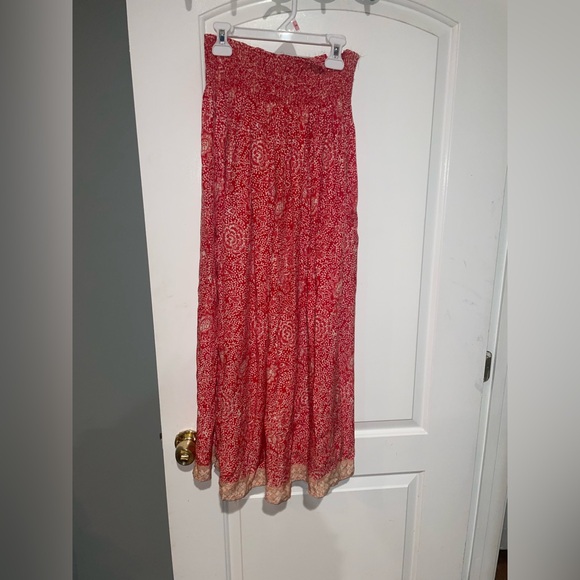 New! Natalie Martin Orange Floral Silk Bella Maxi Skirt 🧡 Small - Picture 13 of 16